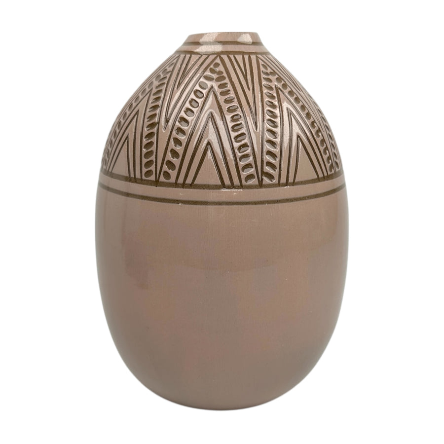 Large Vase - Pink - Geometric