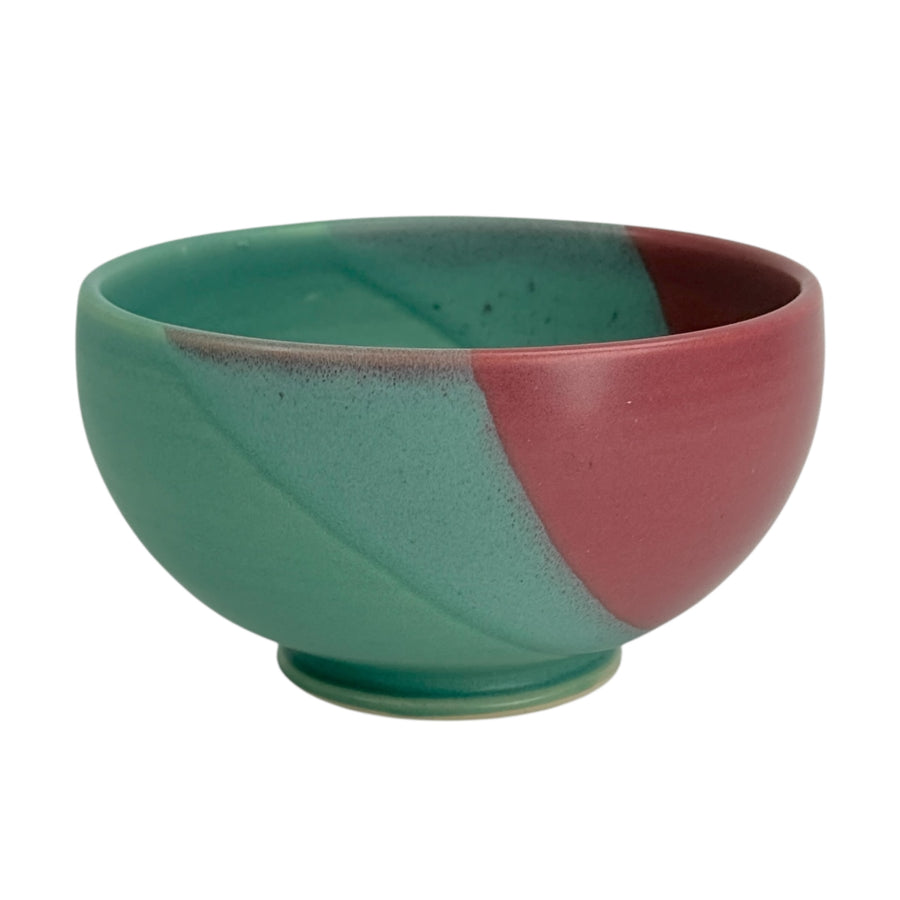Ice Cream Bowl - Green/Cranberry