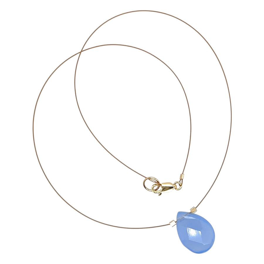 Czech Quartz Necklace - Periwinkle