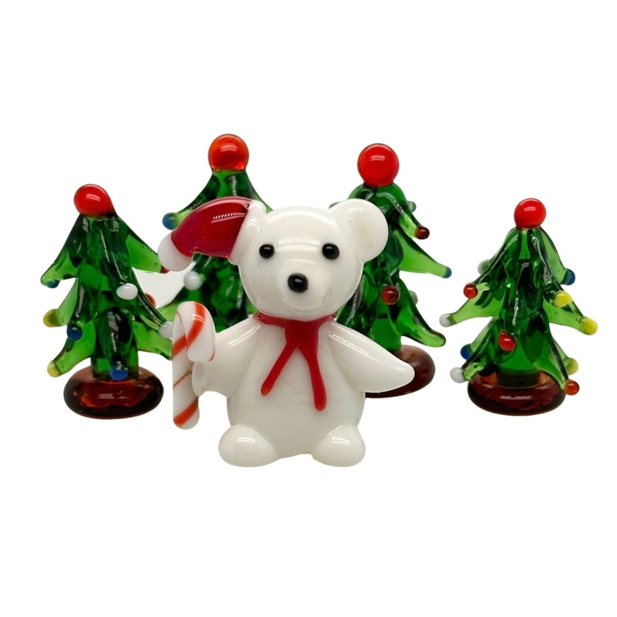 Miniature Christmas Polar Bear