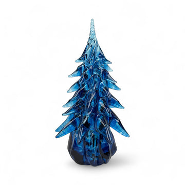 Large Glass Tree - Light Blue