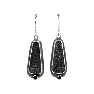 Earrings - Drusy - Spinel