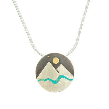 Mountain Stream Pendant with Star