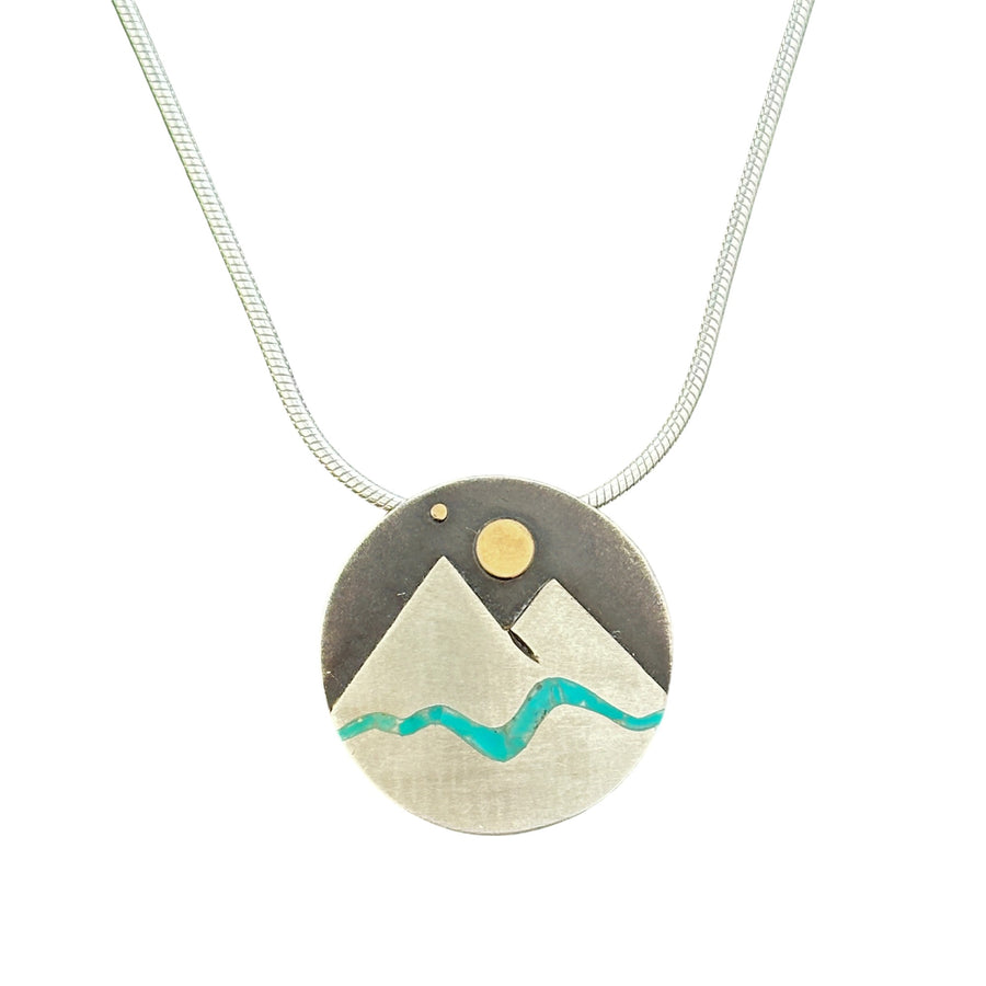 Mountain Stream Pendant with Star