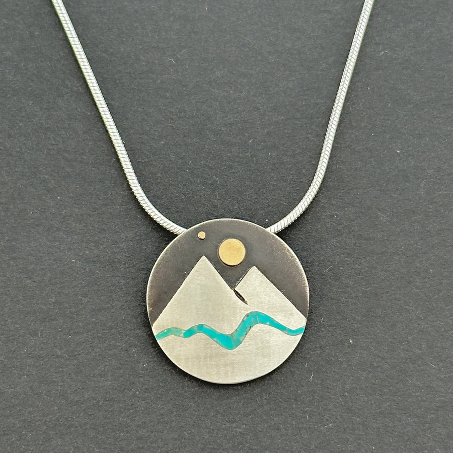 Mountain Stream Pendant with Star