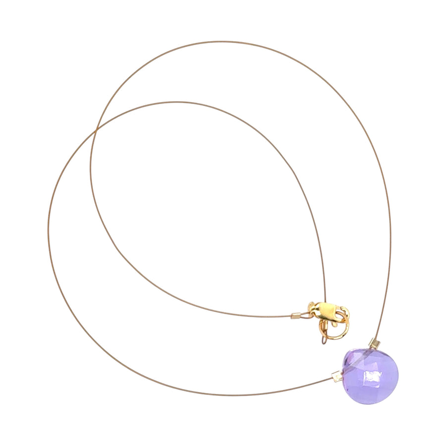Czech Quartz Necklace - Hyacinth