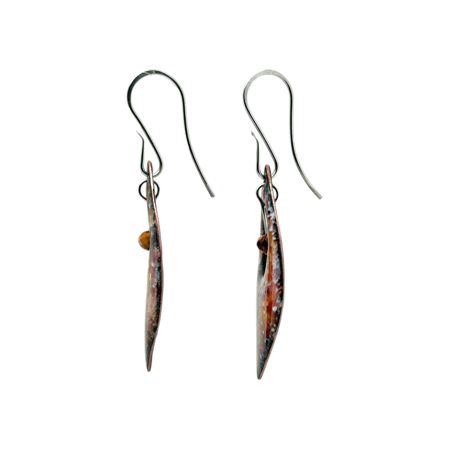Enameled Earrings