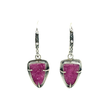 Earrings - Cobalto Calcite