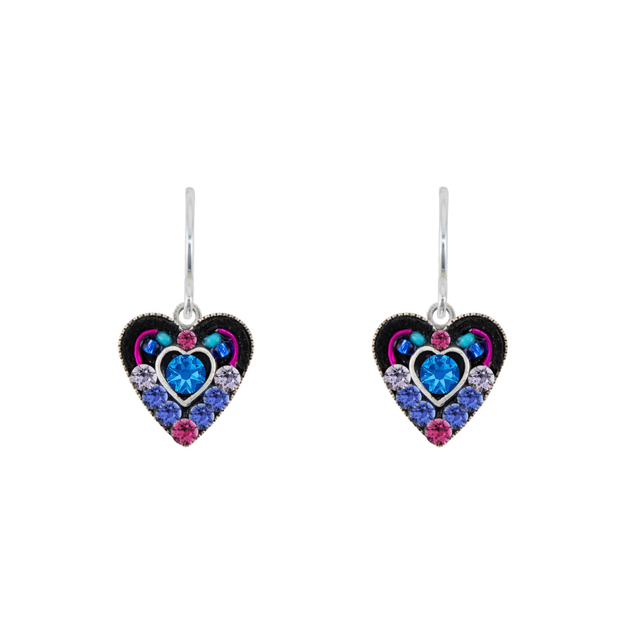 Earrings - Small Crystal Heart