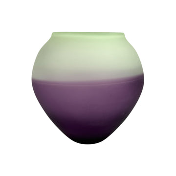 Light Green and Purple Incalmo Vase #1010