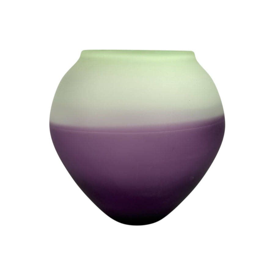 Light Green and Purple Incalmo Vase #1010