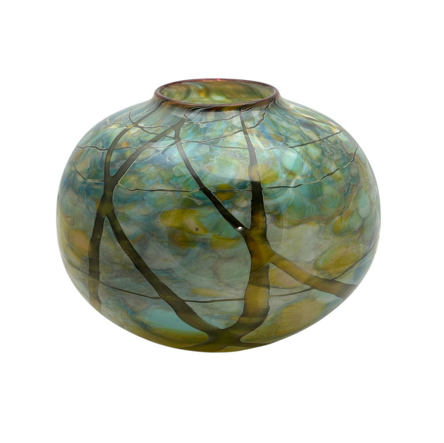 Yellow Vine Wrap Vase #308