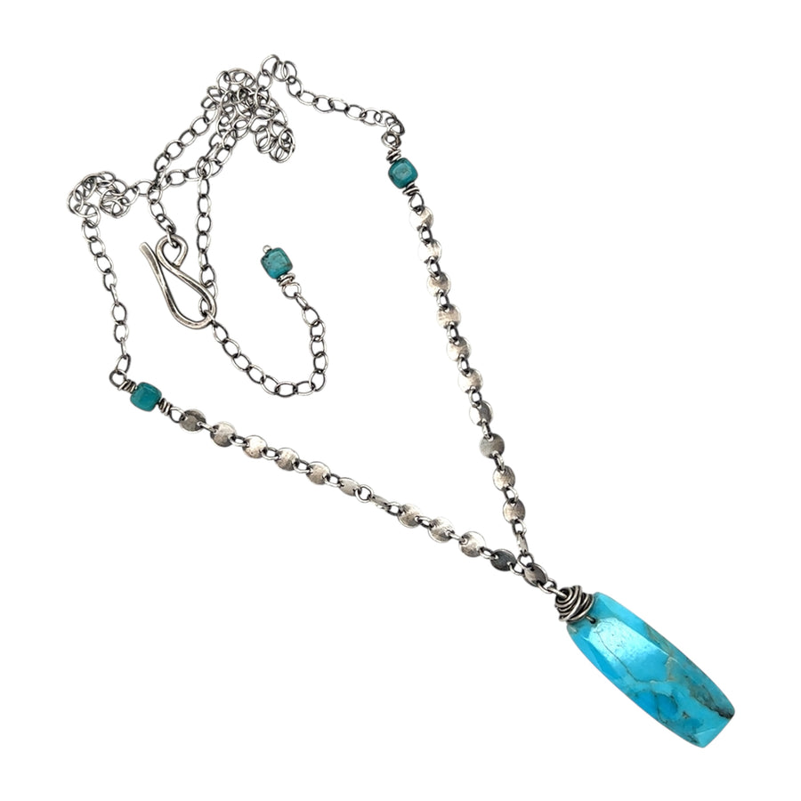 Necklace - Turquoise Rectangle