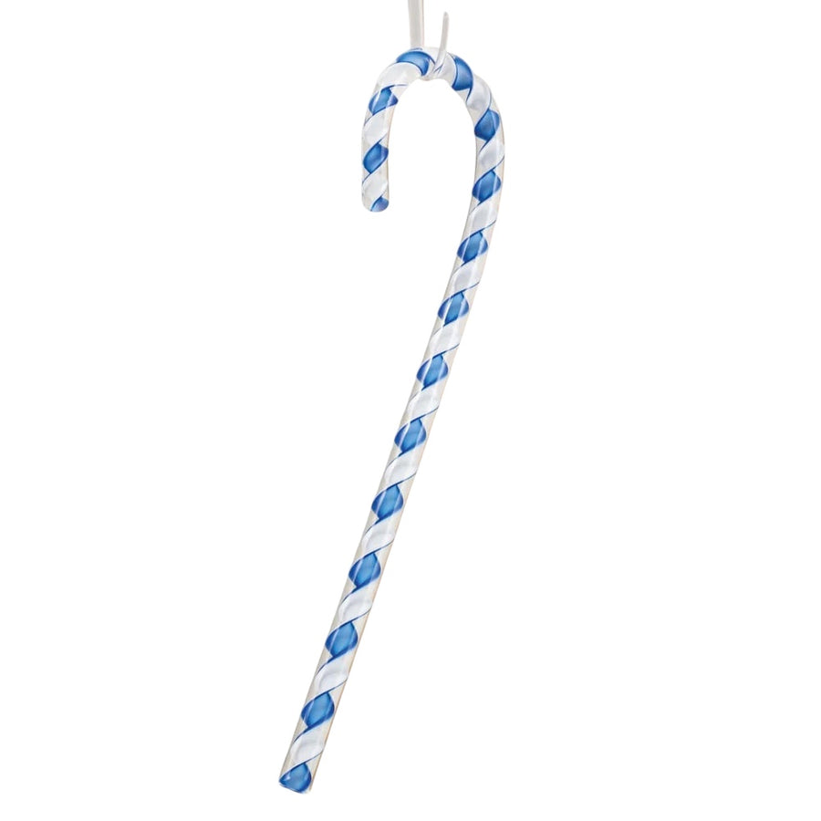 Blue & White Candy Cane Ornament