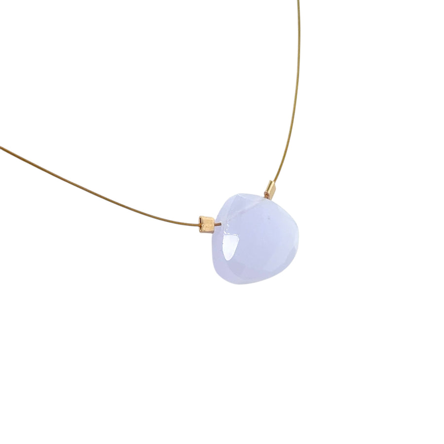 Czech Quartz Necklace - Lilac