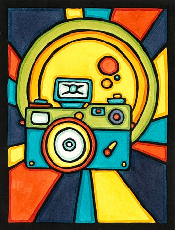 Camera - Original Linocut