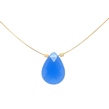 Czech Quartz Necklace - Periwinkle