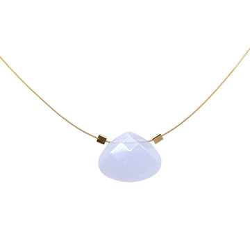 Czech Quartz Necklace - Lilac