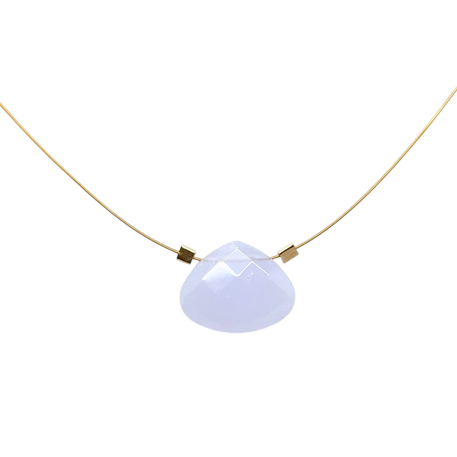 Czech Quartz Necklace - Lilac