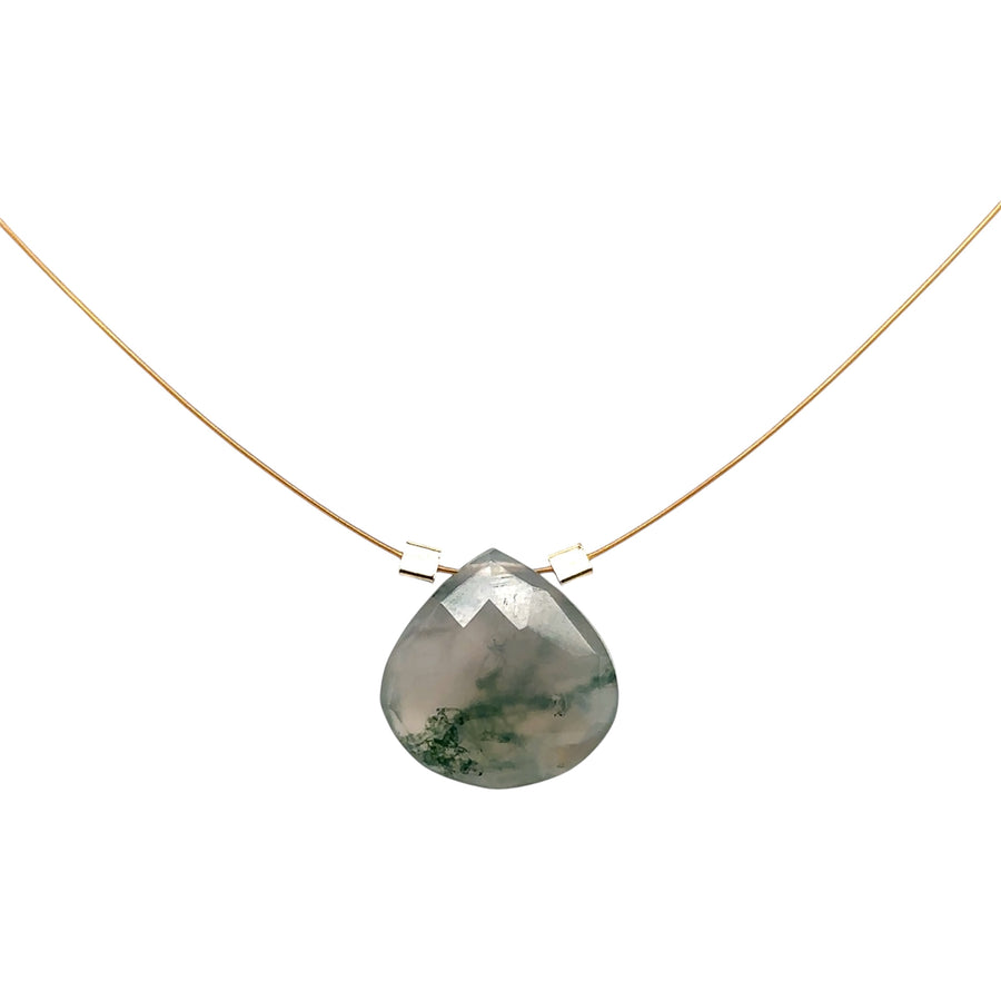 Green Moss Agate Necklace
