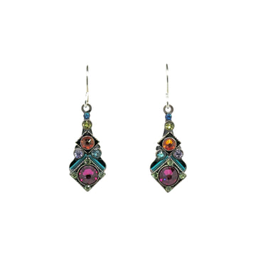 Earrings - Rainbow Diamond Drop
