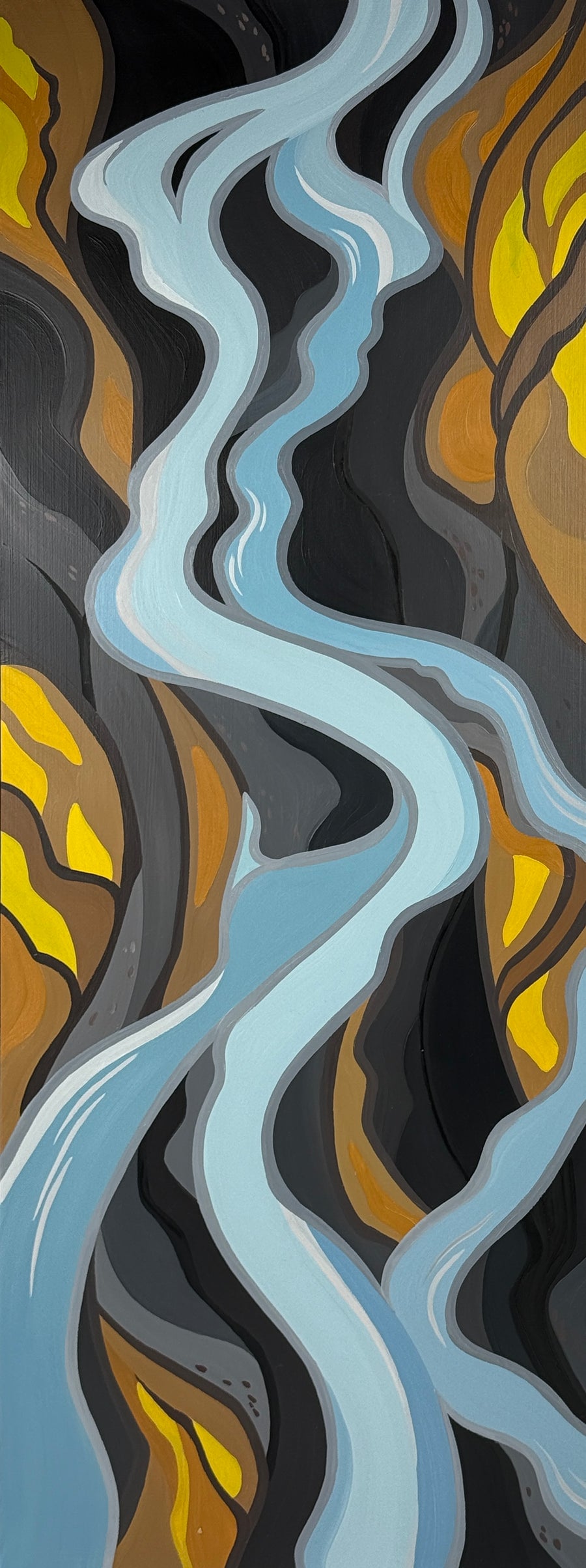 River Abstract #6 - Original Painting