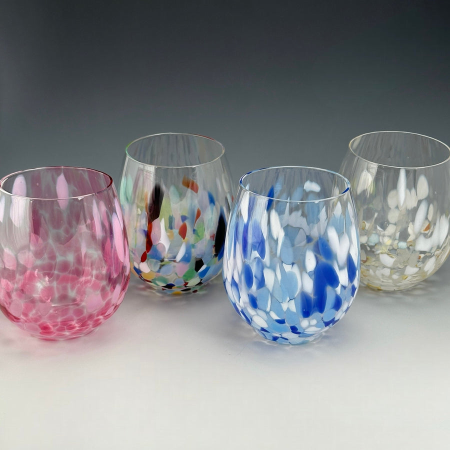 Hand Blown Stemless Glass - Small