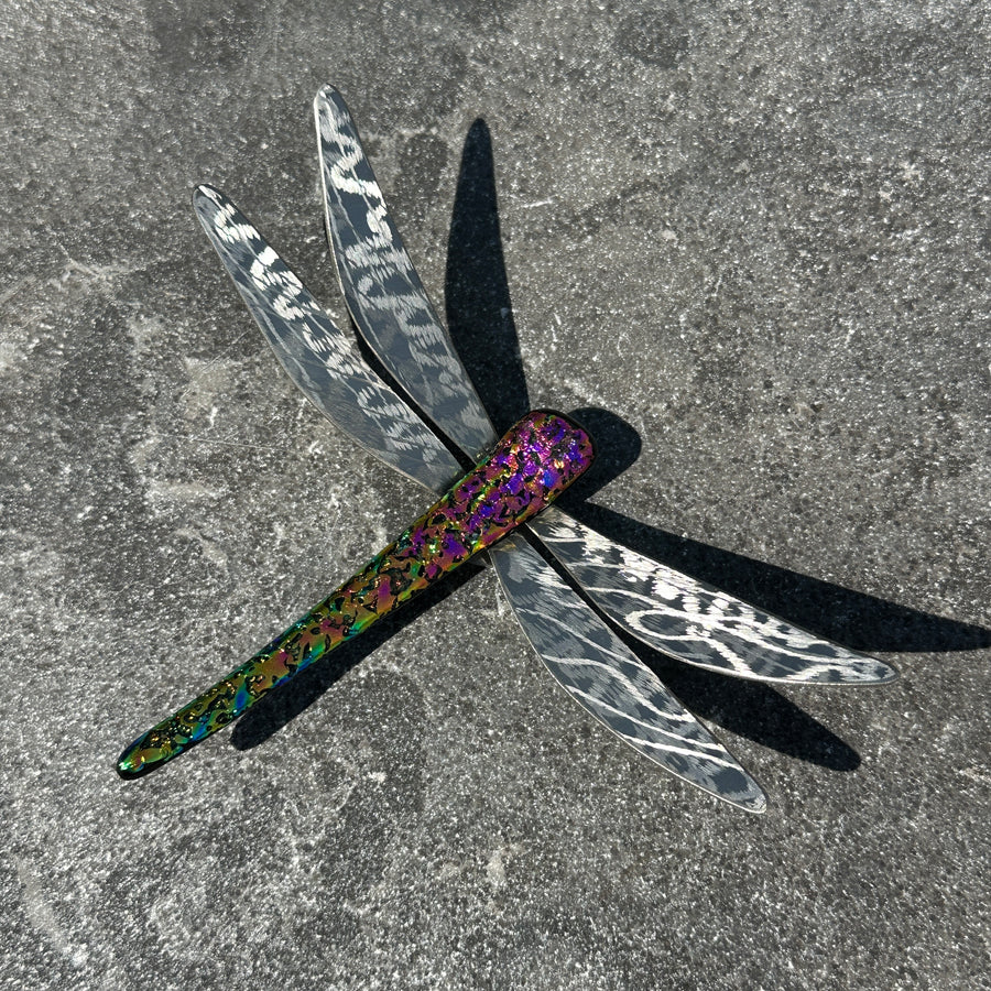 Dichroic Glass Dragonfly