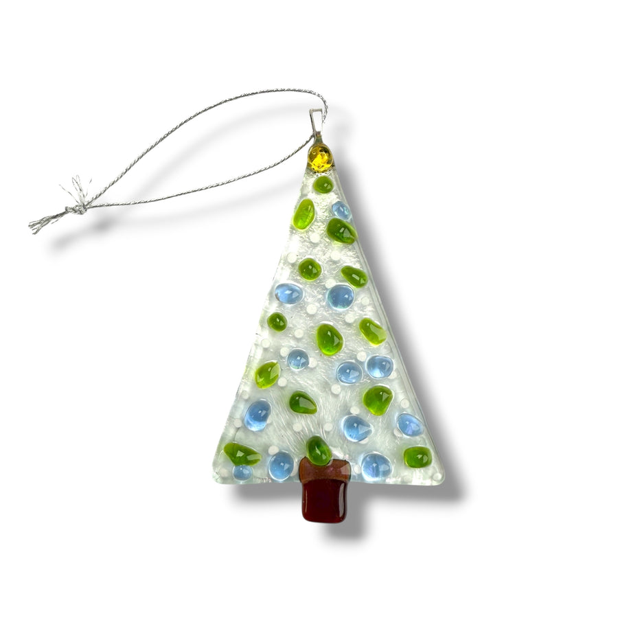 Mini Tree Glass Ornament