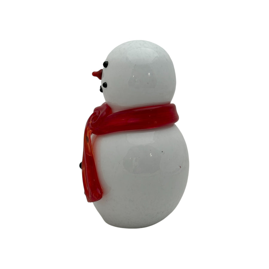 Snowman with Red Scarf