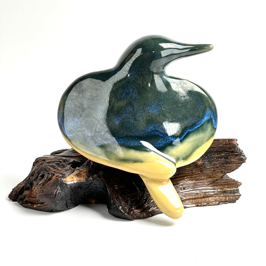 Bird - Dark Green/Yellow Bird #1087