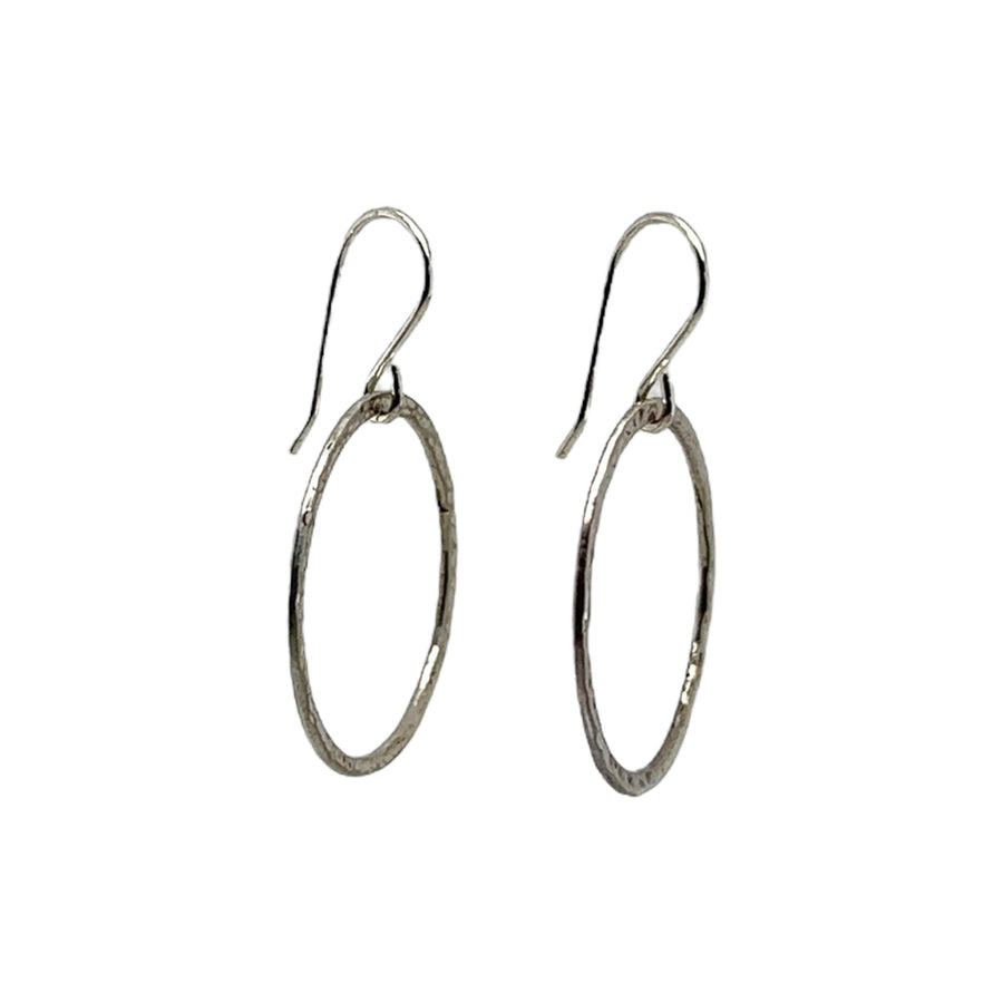 Earrings - Hammered Circles