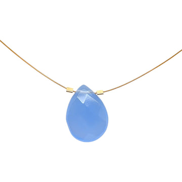 Czech Quartz Necklace - Periwinkle