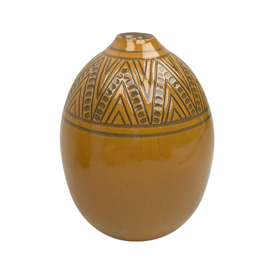 Medium Vase - Gold - Geometric