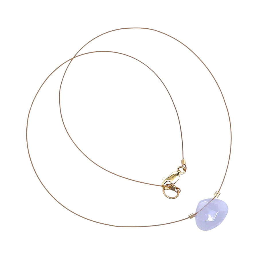 Czech Quartz Necklace - Lilac