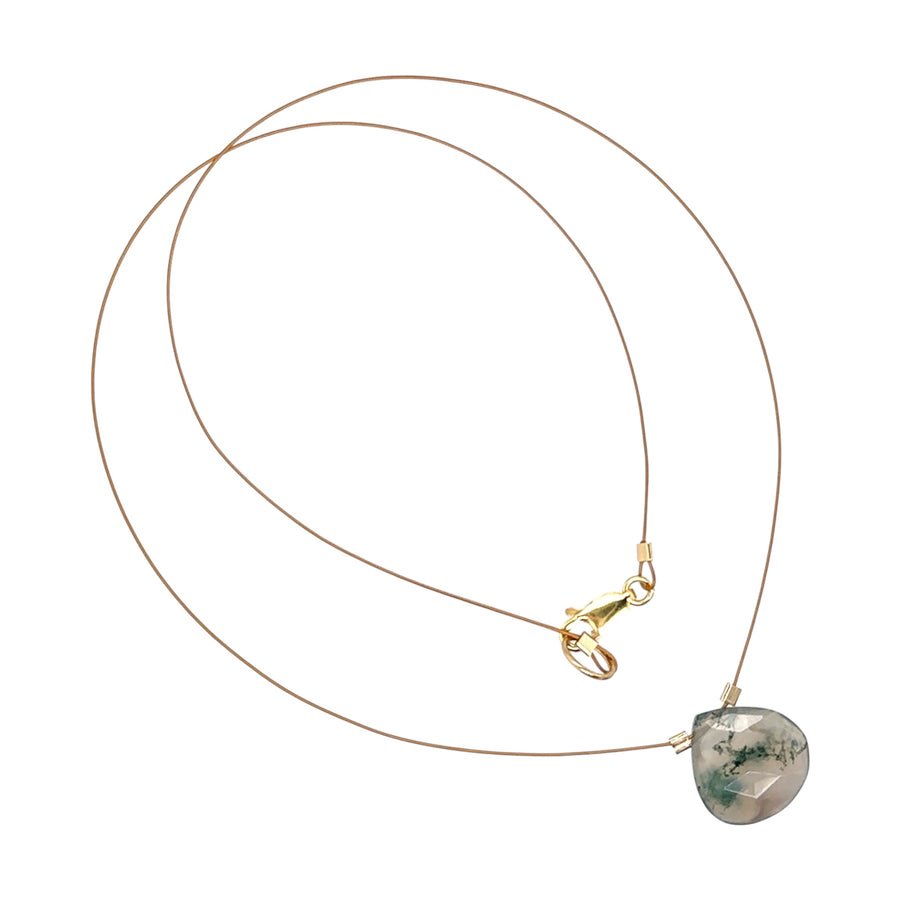 Green Moss Agate Necklace