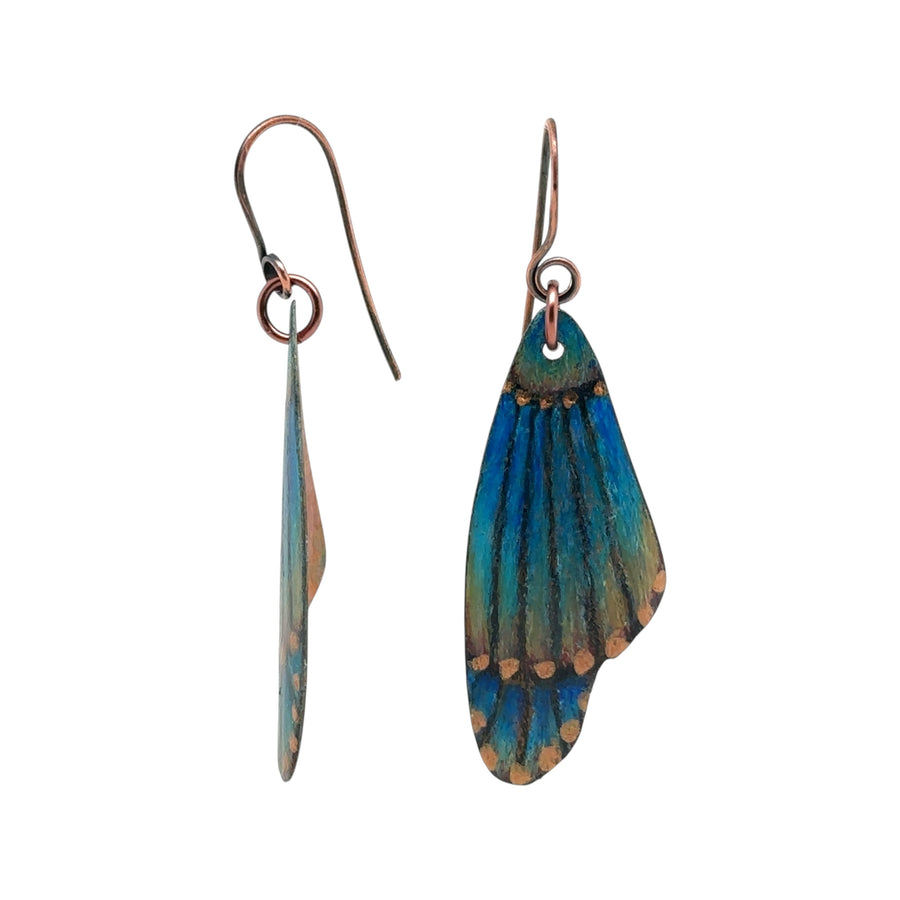 Earrings - Butterfly Wing - Blue