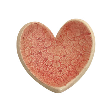 Trinket Dish - Heart - Red - Small