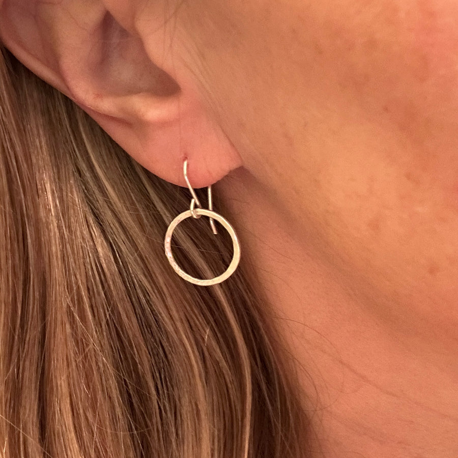 Earrings - Silver Circles