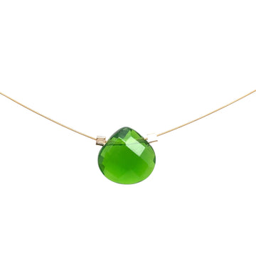 Czech Quartz Necklace - Evergreen