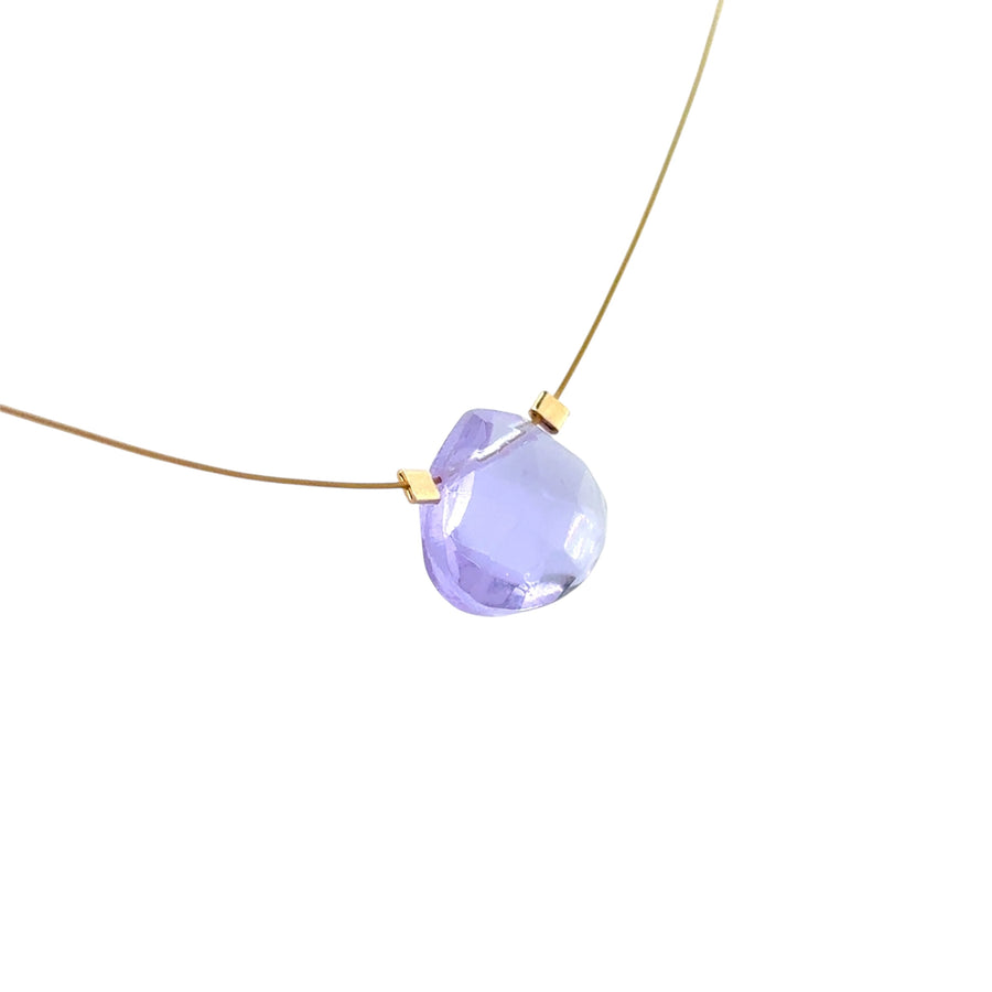 Czech Quartz Necklace - Hyacinth