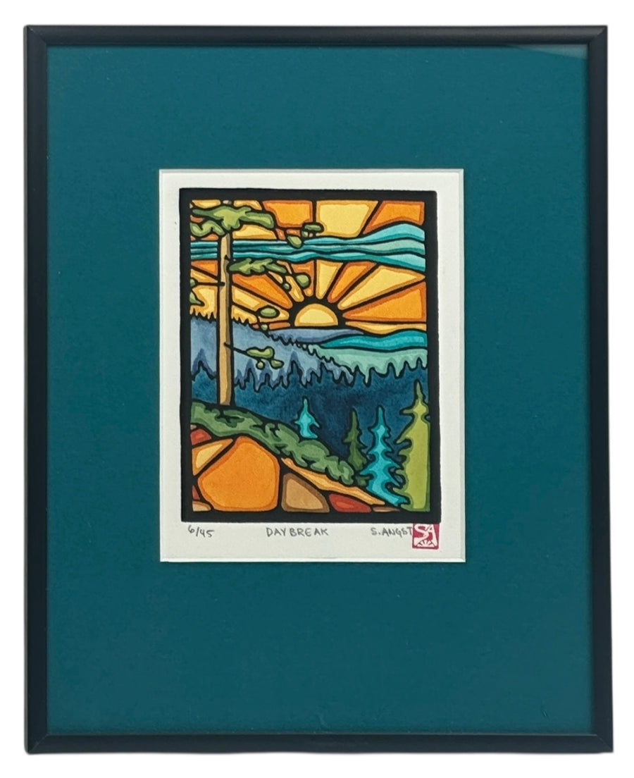 Daybreak - Original Linocut