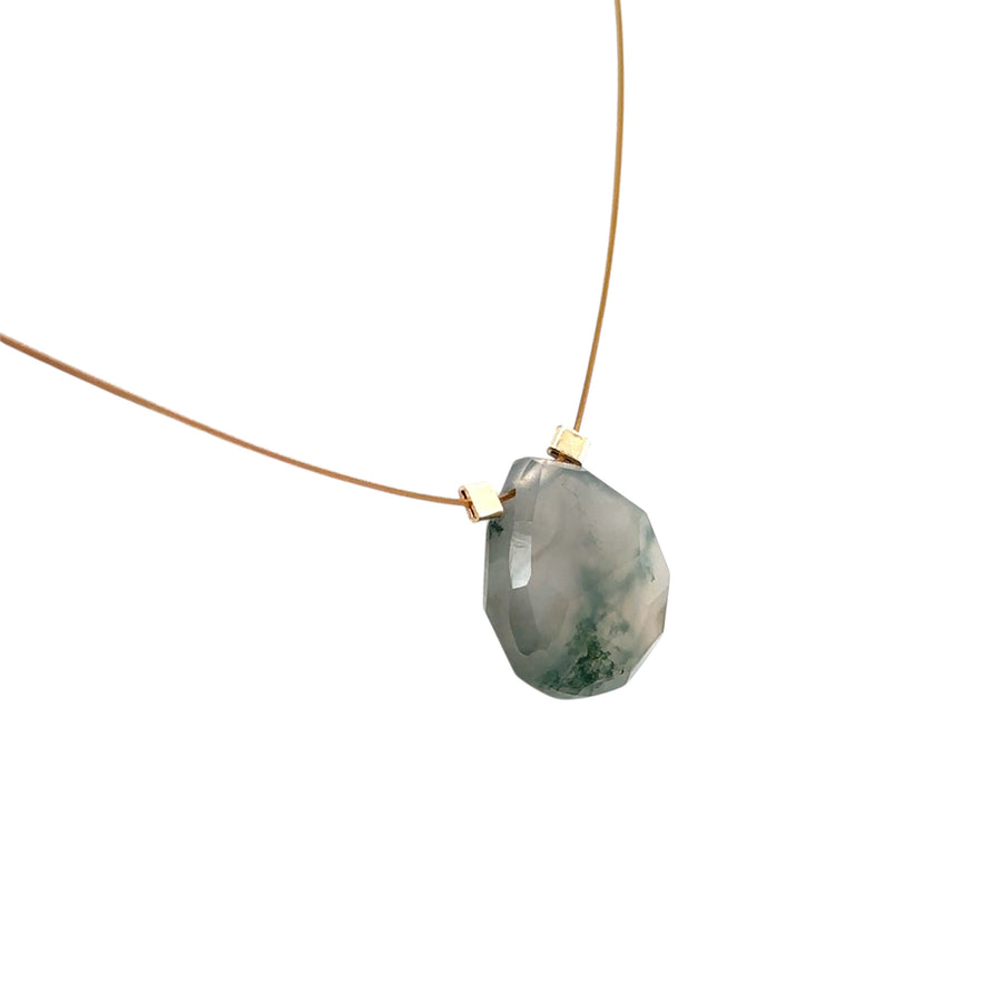 Green Moss Agate Necklace