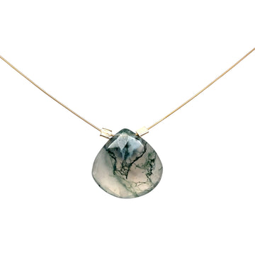 Green Moss Agate Necklace