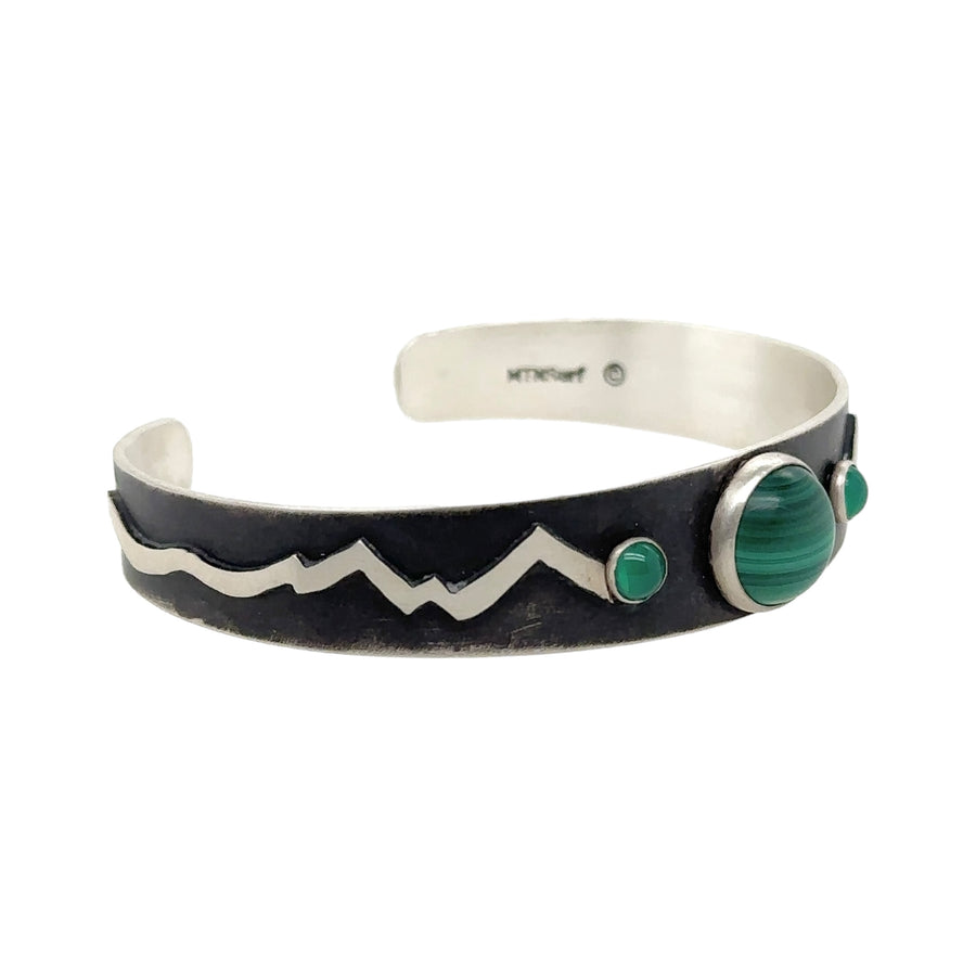 Mountains Bracelet with Malachite - Tapered