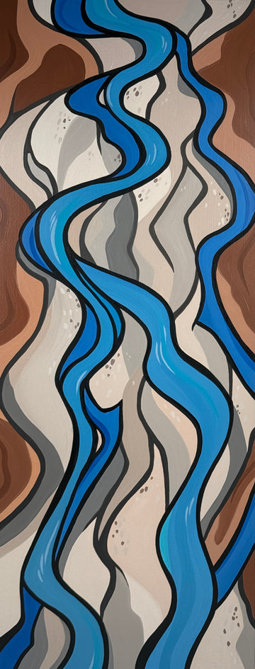 River Abstract #5 - Original Painting
