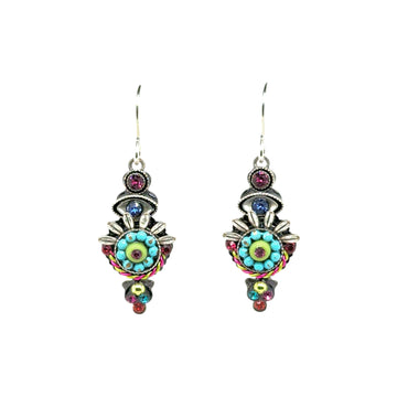 Earrings - Heart with Evil Eye - Long