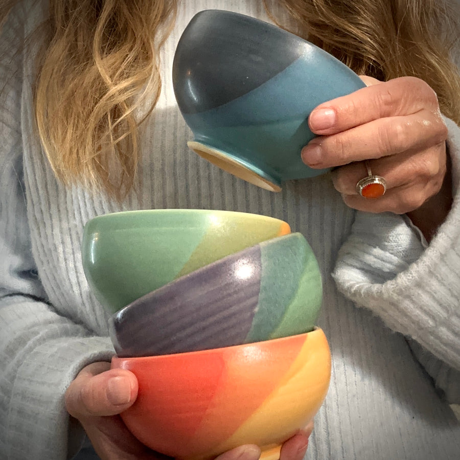 Ice Cream Bowl - Green/Purple