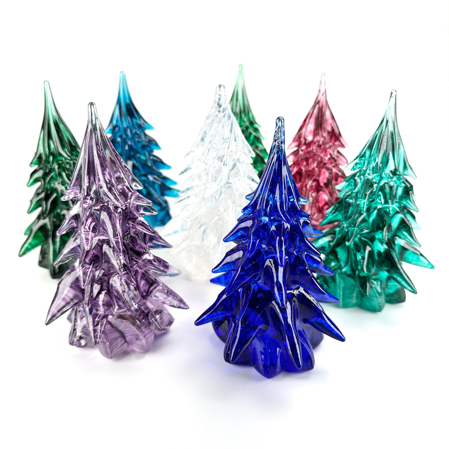 Small Glass Tree - Aqua