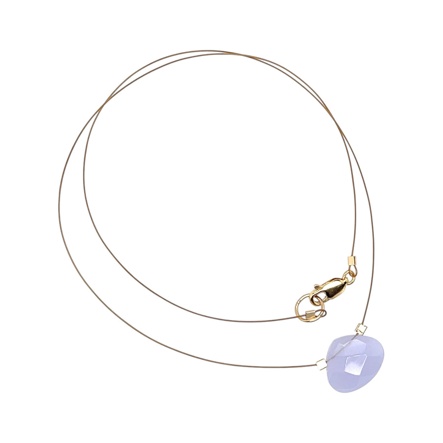 Czech Quartz Necklace - Lilac